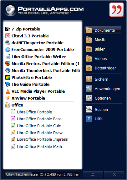 Peter Bonekämper: Mobiles Arbeiten mit Citavi auf USB-Sticks 5 Datenstick vom PC getrennt werden kann.