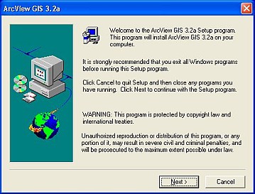 Installation von ArcView 3.x auf einem Windows 7 Home 64bit Betriebssystem Einleitung ArcView 3.x kann nicht auf dem normalen Weg auf einem Windows 7 64bit Betriebssystem installiert werden.