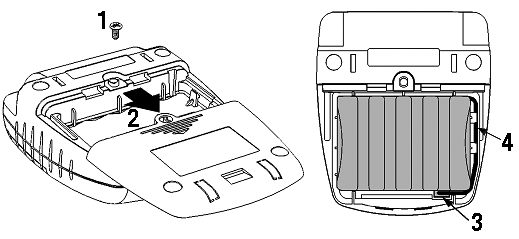 5 Produktbeschreibung Auf einen Blick Anzeige des Betriebsmodus Papierfach-Abdeckung Entriegelungstaste für Papierfach Bedientaste Status-LED Bluetooth -Modul (eingebaut) Ladegerät-Buchse