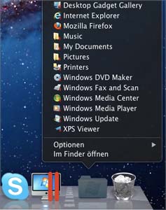 Windows auf dem Mac benutzen Öffnen eines Windows Programms Ein Windows Programm zu öffnen ist so einfach wie das Öffnen einer Mac Anwendung.