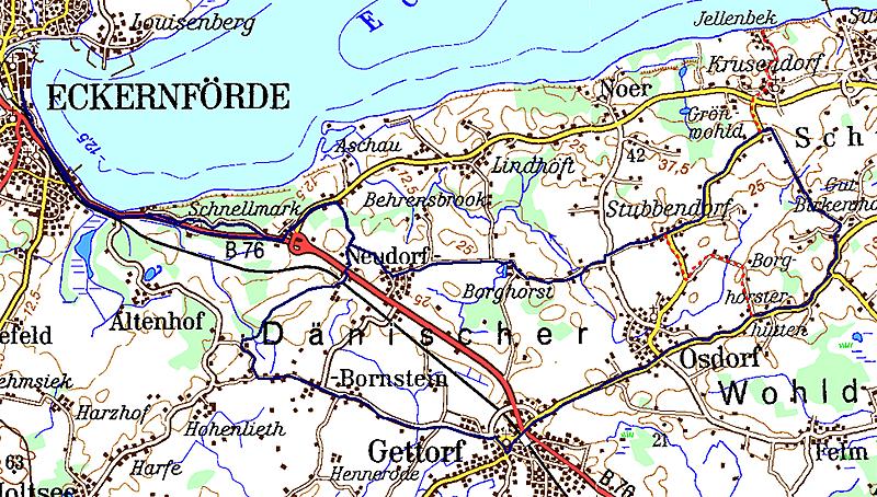 Radtour Nr. 09 von und nach Eckernförde über Götheby-Schleswig-Schaalby- Missunde 54 km Die Tour beginnt am Bahnhofsvorplatz an der Fußgängerampel.