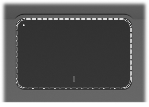 Komponenten Komponenten an der Oberseite TouchPad Komponente TouchPad* Beschreibung Zum Bewegen des Zeigers und Auswählen bzw. Aktivieren von Objekten auf dem Bildschirm.
