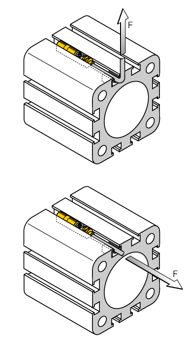 Zwei kleine Kunststofflippen halten die Schraube in Position und garantieren eine einbaufertige Auslieferung des Sensors.