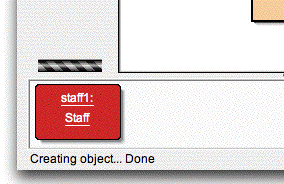 Der Start bearbeiten / kompilieren / ausführen Sobald das Objekt erstellt worden ist, wird es auf die Objektleiste gesetzt (Abbildung 4).