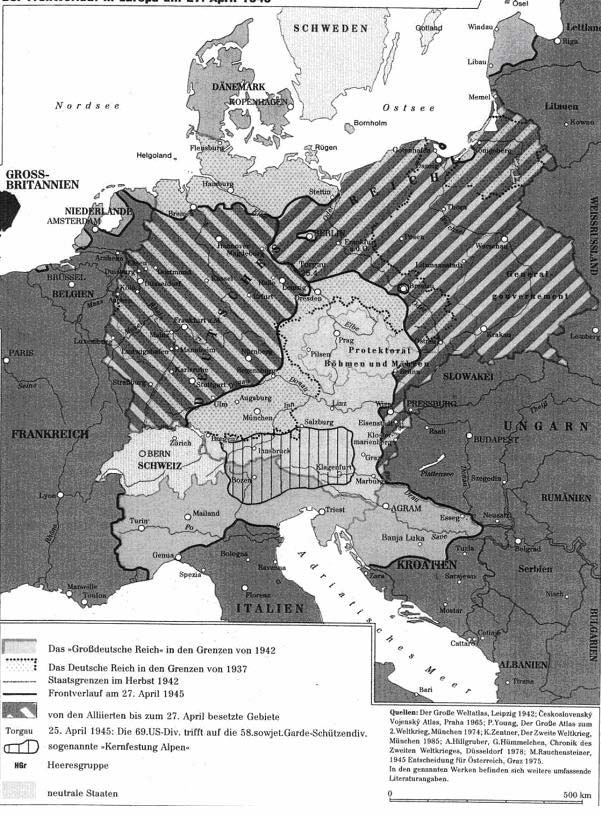 Abbildung 2: Der Frontverlauf in Europa am 27.