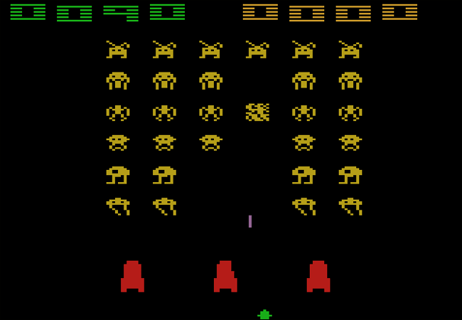 1978 Space Invaders wird als Spieleautomat weltweit