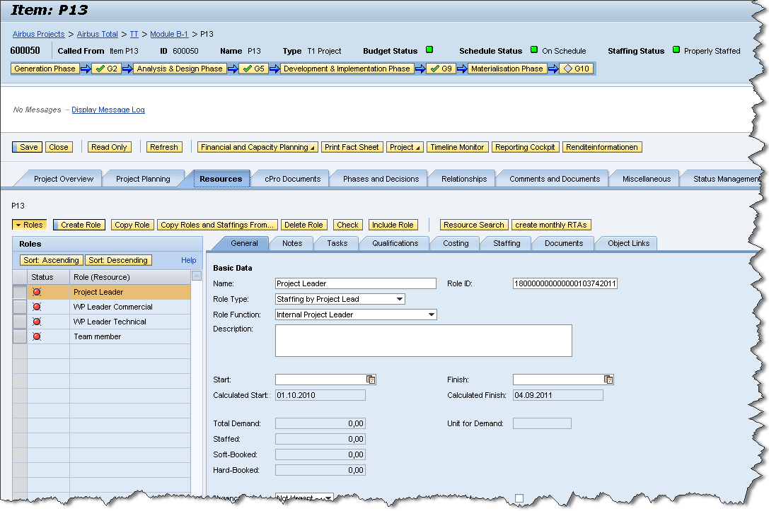 Call Resource Management Functionality In PPM 5.