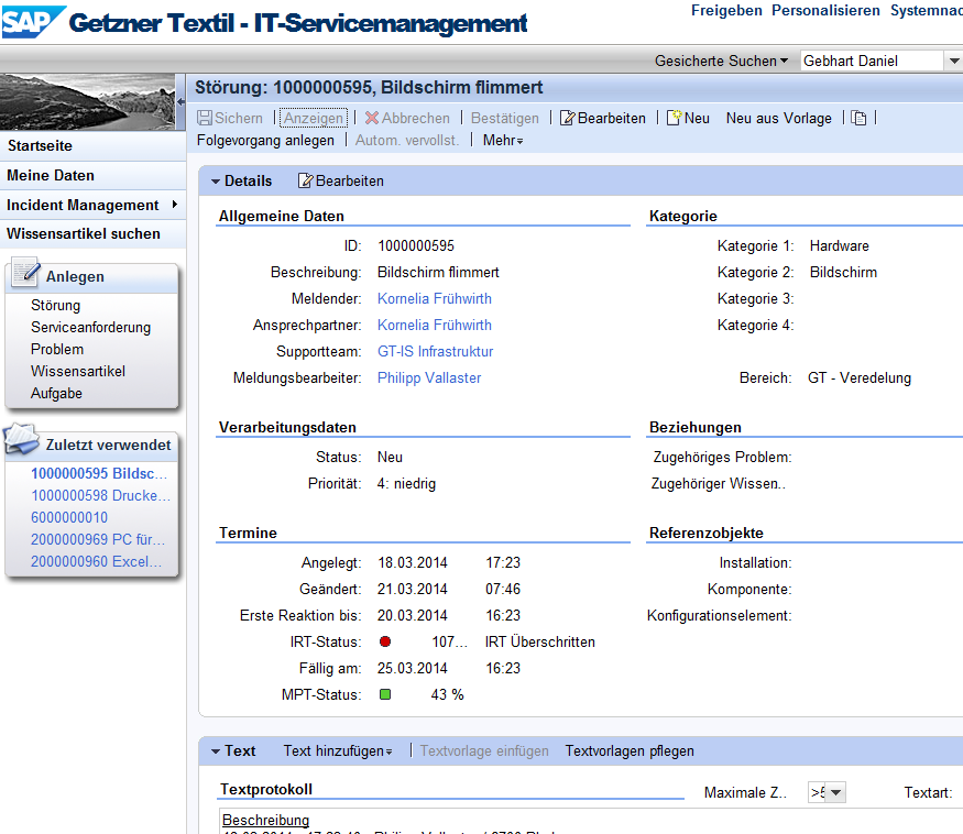 Topic Das IT-Service-Management (ITSM) von SAP unterstützt den IT-Betrieb effizienter zu gestalten.