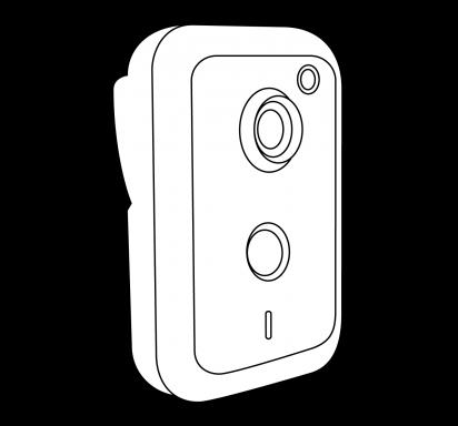 Breitbandanschluss Verbinden Sie Ihre Kamera mit Ihrem Breitband-Router mit dem bereitgestellten Ethernet-Kabel. Der Ethernet-Anschluss befindet sich auf der Rückseite der Kamera.