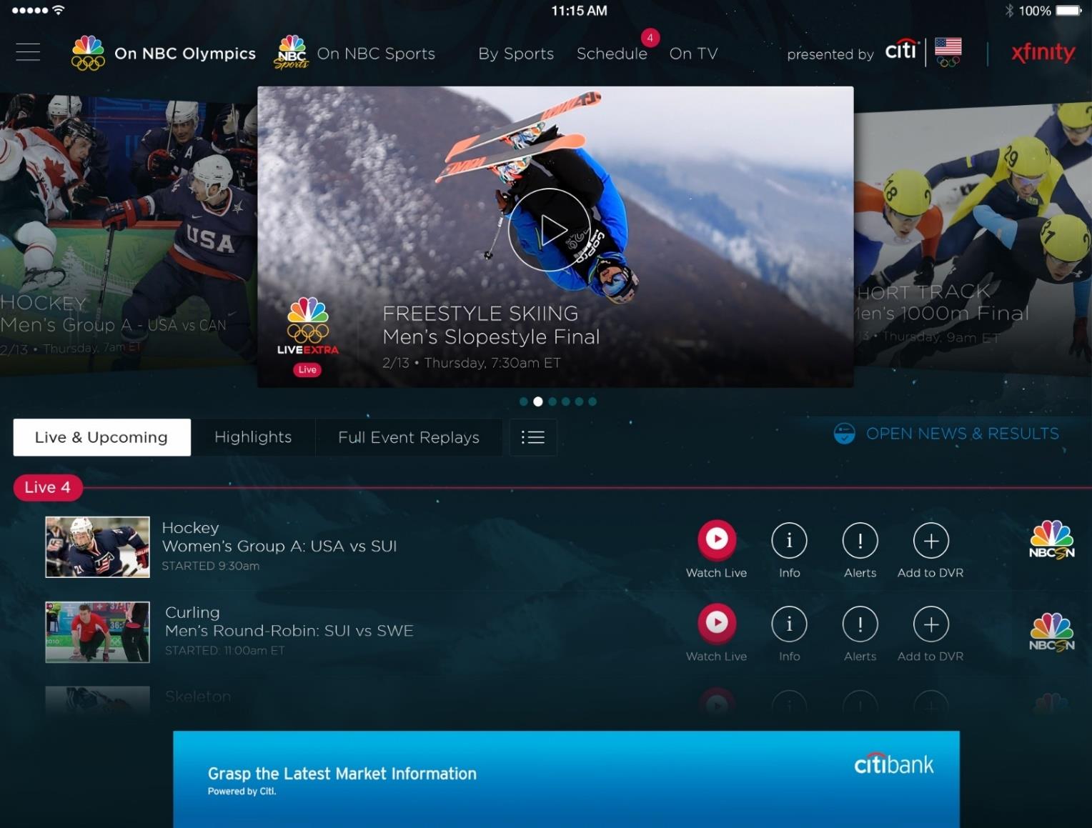 Olympics NBC Sports Live video encoding