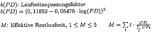 LGD VaR EL Maturity Skalierungsfakt.