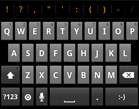 Texteingabe Wenn in einem Feld Text oder Ziffern eingegeben werden müssen, wird die Tastatur automatisch auf dem Bildschirm angezeigt.