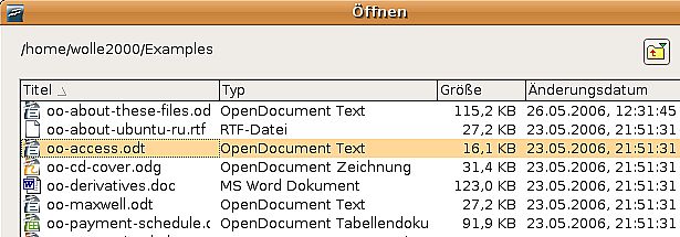 Löschen und Umbenennen von Dateien Löschen und Umbenennen von Dateien Sie können Dateien innerhalb von OpenOffice.