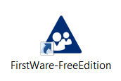 Warten Sie einige Momente, während FirstWare installiert wird. Starten Sie die Anwendung mit einem Doppelklick auf das Desktop-Icon Wie geht es weiter?