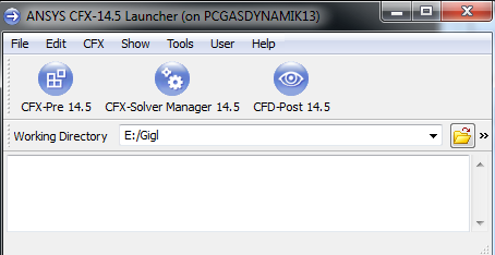 CFX - Starten Start Alle Programme ANSYS ANSYS 14.5 Fluid Dynamics > CFX 14.