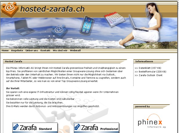 Seite 3 / 13 Domainangaben Bezeichnung Netzangaben Mailserver (Outlook/iPhone/...) mail.hosted-zarafa.