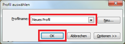 - Schließen Sie die Kontoeinrichtung mit einem Klick auf Fertig stellen ab. - Im Fenster mit der Übersicht der bestehenden Outlook-Profile sehen Sie nun das neu hinzugefügte Profil.