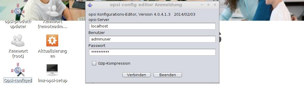 4. Kontrolle des Ablaufdatums Im Opsi-Configuration Editor können Sie das Ablaufdatum kontrollieren. 1. Melden Sie sich als adminuser an opsi01 an.