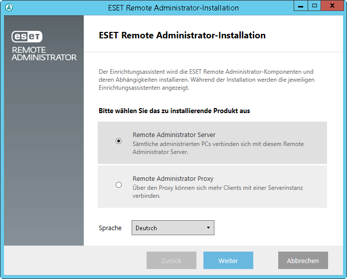 2.2 Paketinstallation Das ERA-Installationsprogramm (All-in-One) ist nur für Windows-Betriebssysteme verfügbar.