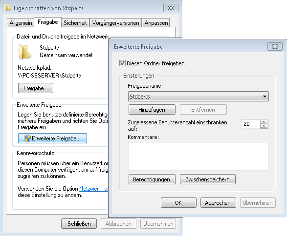 SQL SERVER Konfigurations-Manager öffnen SQL Dienst neu starten ->siehe Bild SQL Server Konfigurations-Manager schließen Einen Ordner am