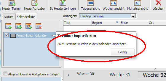 Im Datei-Auswahldialog geben Sie bitte die gewünschte Import-Datei an und wählen Hochladen.