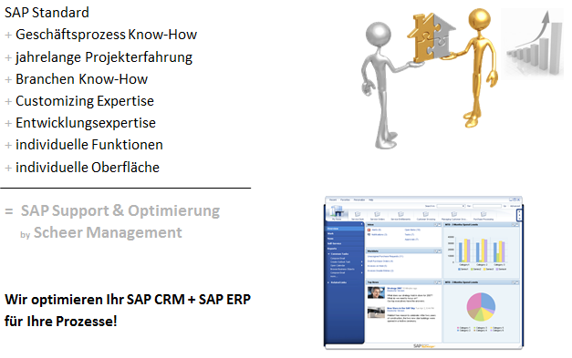 Übersicht SAP Support & Optimierung mit Scheer Management bewährte