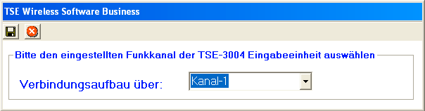 3.1 Auswahl Funkkanal In diesem Menüpunkt wird der Funkkanal für die Datenübertragung eingestellt.