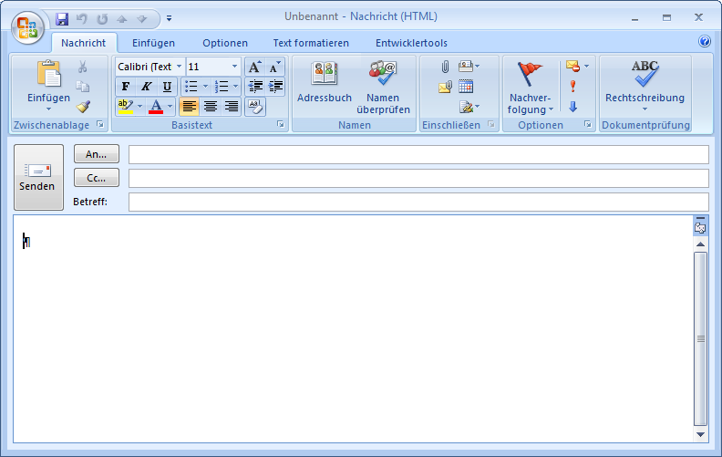 Microsoft Outlook Seite 4 E-Mails empfangen und verschicken Um eine E-Mail zu verschicken, klicken Sie auf das Icon Neu.