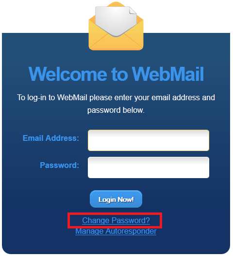 Seite 6 Passwort ändern Um das E-Mail-Passwort, das Sie von uns bekommen haben zu ändern, besuchen Sie