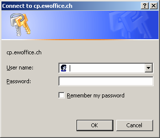 ch/rpchttpconfig/ Schritt2: Bitte wählen Sie den Navigationspunkt Configure Outlook. Sie werden dann nach Ihrem Benutzernamen und dem Passwort gefragt.