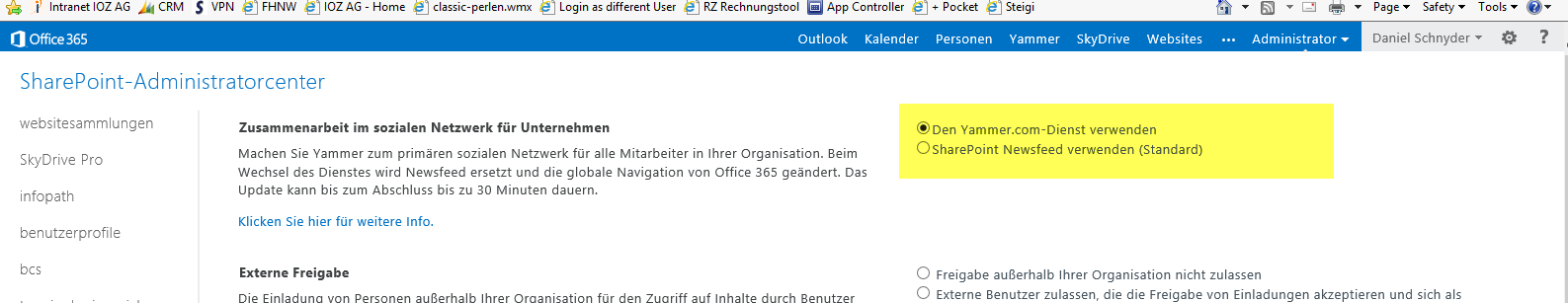 YAMMER IN OFFICE 365