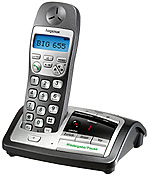 Funk und GSM Telefon Hagenuk DECT Notruftelefon Hagenuk Funk Grosstasten Telefon BIG 655 Schnurloses DECT Grosstasten Telefon nach GAP Standard mit Anrufbeantworter von Hagenuk.