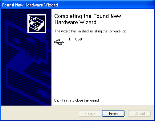Benutzeranleitung LAN Base Station 4/16 31 Mai 2010 Für den RF_USB-Treiber wurde kein Windows-Logo Test beantragt. Wählen Sie deshalb: Continue Anyway. Die Installation wurde beendet.