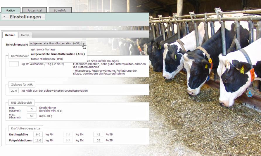 RDV4F-Modul: Online Fütterungsprogramm für Berater und Milchviehhalter, Modul