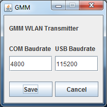 werden. Nachdem die neuen Werte gespeichert wurden, ist ein Neustart des GMM- WLAN- Transmitter erforderlich. Dazu soll die Taste NEUSTART betätigt werden.