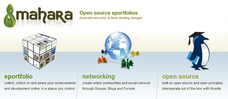 Software für eportfolios: Mahara www.mahara.org - Hauptseite (engl.) mit Community-Forum www.