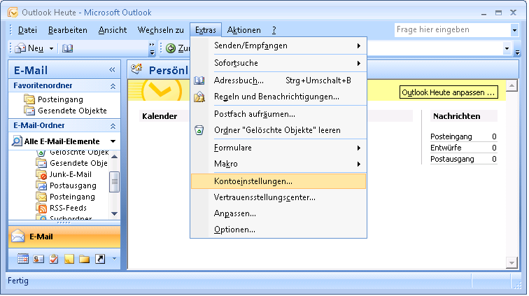 Automatische Zertifikatssuche in Outlook-Express einrichten Verwenden des LDAP-Verzeichnisdienstes der DFN-PKI UHH-CA, Version2.0, 10.02.