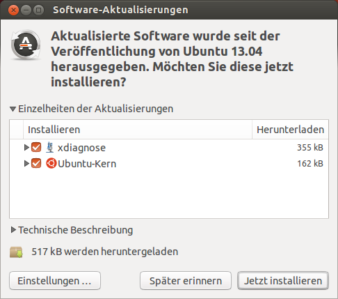 E S U. Installation. Drücken Sie den Knopf Installieren und das Paket wird auch wie jede andere Anwendung im Ubuntu So ware-center installiert. Abbildung 5.12: Manuelle Installation von.
