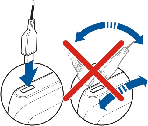 16 Erste Schritte 2 Der Akku muss nicht für einen bestimmten Zeitraum aufgeladen werden. Das Gerät kann während des Ladevorgangs verwendet werden.