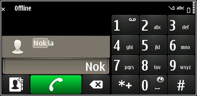 46 Telefon Telefon Tätigen eines Anrufs 1 Wählen Sie in der Startansicht Anrufen, um das Wählfeld zu öffnen, und geben Sie die Telefonnummer ein.