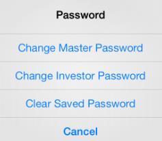 dem folgenden Fenster können Sie Ihr Password ändern.