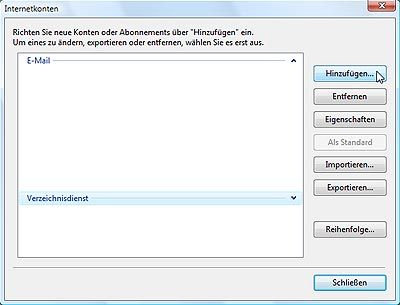 POP3 EINSTELLUNGEN E Mail Adresse : Art des Mailservers / Protokoll: AllesIhrWunsch@IhreDomain.de POP3 SMTP Server / Postausgangsserver: IhreDomain.de (Port: 25 bzw.