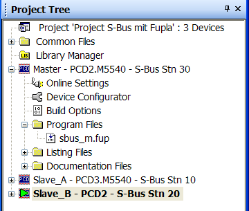 Slave / Konfiguration und Programmierung Master 30 Termination-Box PCD7.T160 Termination-Box PCD7.