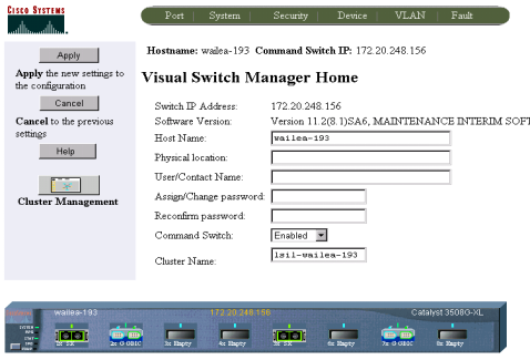Cisco Visual Switch Manager (CVSM) 2.
