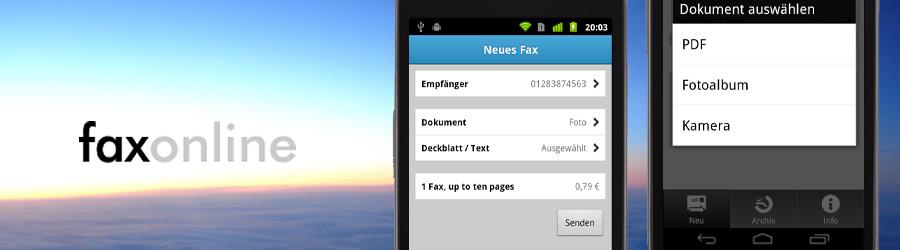 Referenzprojekt faxonline - Fax App Zeitraum: