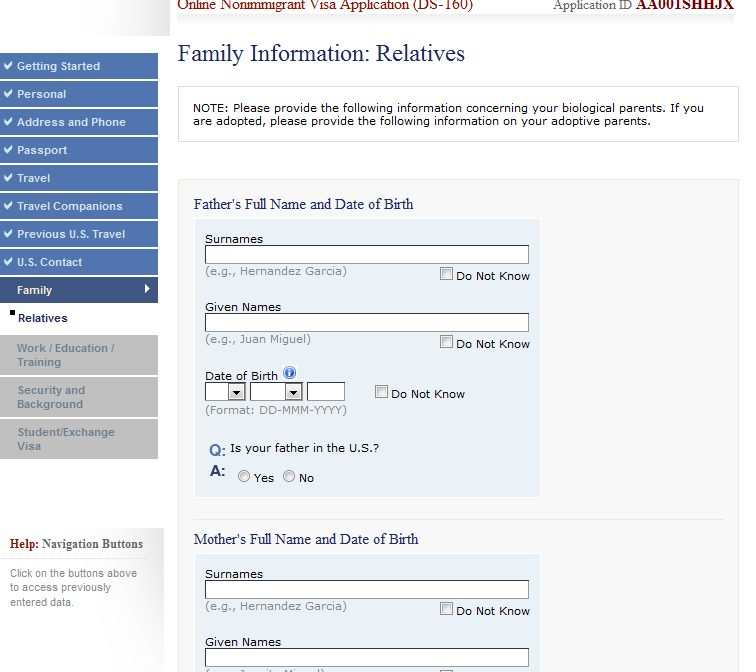 ix Family Gib hier die Kontaktdaten deiner Eltern an.