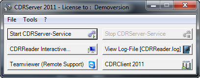 Mögliche Probleme und Lösungsansätze Allgemein Hilfreich zur Eingrenzung von Problemen ist die Datei CDRReader.