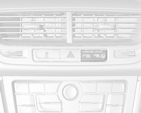 82 Instrumente, Bedienelemente Airbagabschaltung Die Kontrollleuchten befinden sich an der Instrumententafel. d für den Beifahrer-Airbag leuchtet.