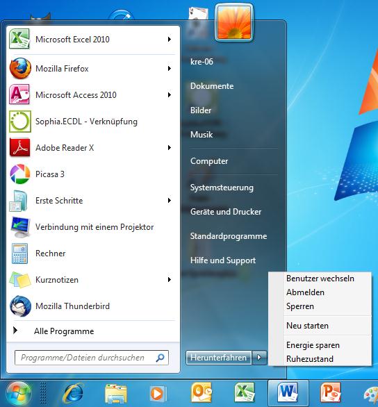 ECDL Modul 2 Betriebssystem Windows 7 Windows bietet als Betriebssystem ein GUI (Graphical User Interface). Dieses bedient man mit Tastatur und vor allem mit der Maus.