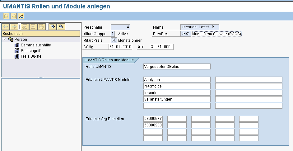 4 Berechtigungssteuerung mit Infotyp 9728 4.1 Infotyp 9728 Mit dem SAP umantis Interface wird ein kundeneigener Infotyp mitgeliefert.